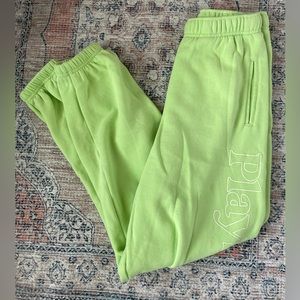 Pacsun Playboy green sweatpants